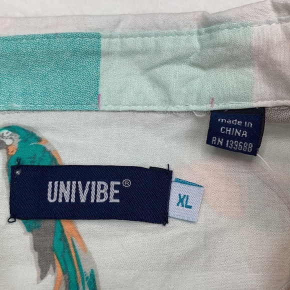 Univibe Big Boys Acadia Parrot Striped Shirt Size XLarge - Picture 4 of 9